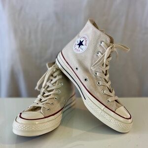 NWOT Chuck Taylor Converse Off White Hightop Sneakers